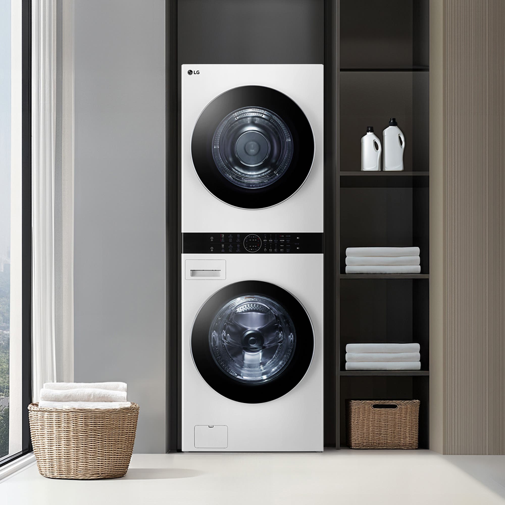 워시타워 LG 트롬 오브제컬렉션 워시타워 (W2520WZM.AKOR2) 줌이미지 1