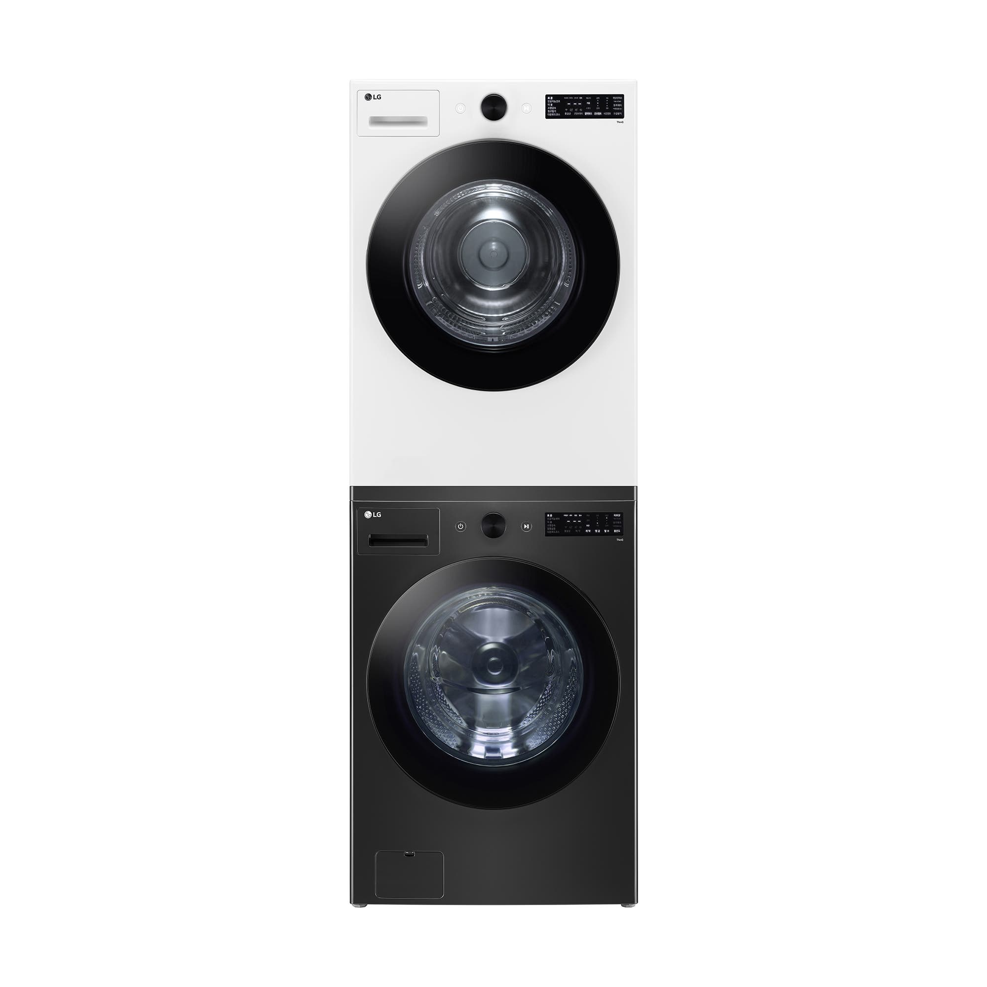 세탁기 LG 트롬 오브제컬렉션 + 건조기 + 스태킹키트 (KG24K-18W.AKOR2) 줌이미지 1