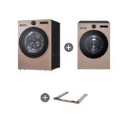 세탁기 LG 트롬 AI 오브제컬렉션 세탁기 + LG 트롬 AI 오브제컬렉션 건조기 + 스태킹키트 (KX25AF-5AS.AKOR) 썸네일이미지 2
