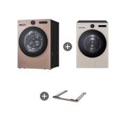세탁기 LG 트롬 AI 오브제컬렉션 세탁기 + LG 트롬 AI 오브제컬렉션 건조기 + 스태킹키트 (KX25AF-5TS.AKOR) 썸네일이미지 2