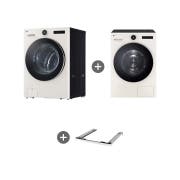 세탁기 LG 트롬 AI 오브제컬렉션 세탁기 + LG 트롬 AI 오브제컬렉션 건조기 + 스태킹키트 (KX25EFE-5EE.AKOR) 썸네일이미지 2