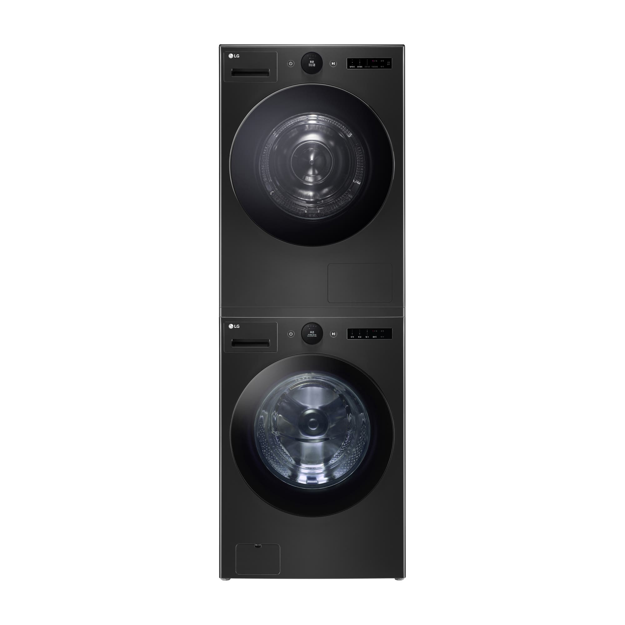 세탁기 LG 트롬 AI 오브제컬렉션 세탁기 + LG 트롬 AI 오브제컬렉션 건조기 + 스태킹키트 (KX25KF-5KS.AKOR) 줌이미지 1