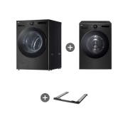 세탁기 LG 트롬 AI 오브제컬렉션 세탁기 + LG 트롬 AI 오브제컬렉션 건조기 + 스태킹키트 (KX25KF-5KS.AKOR) 썸네일이미지 2