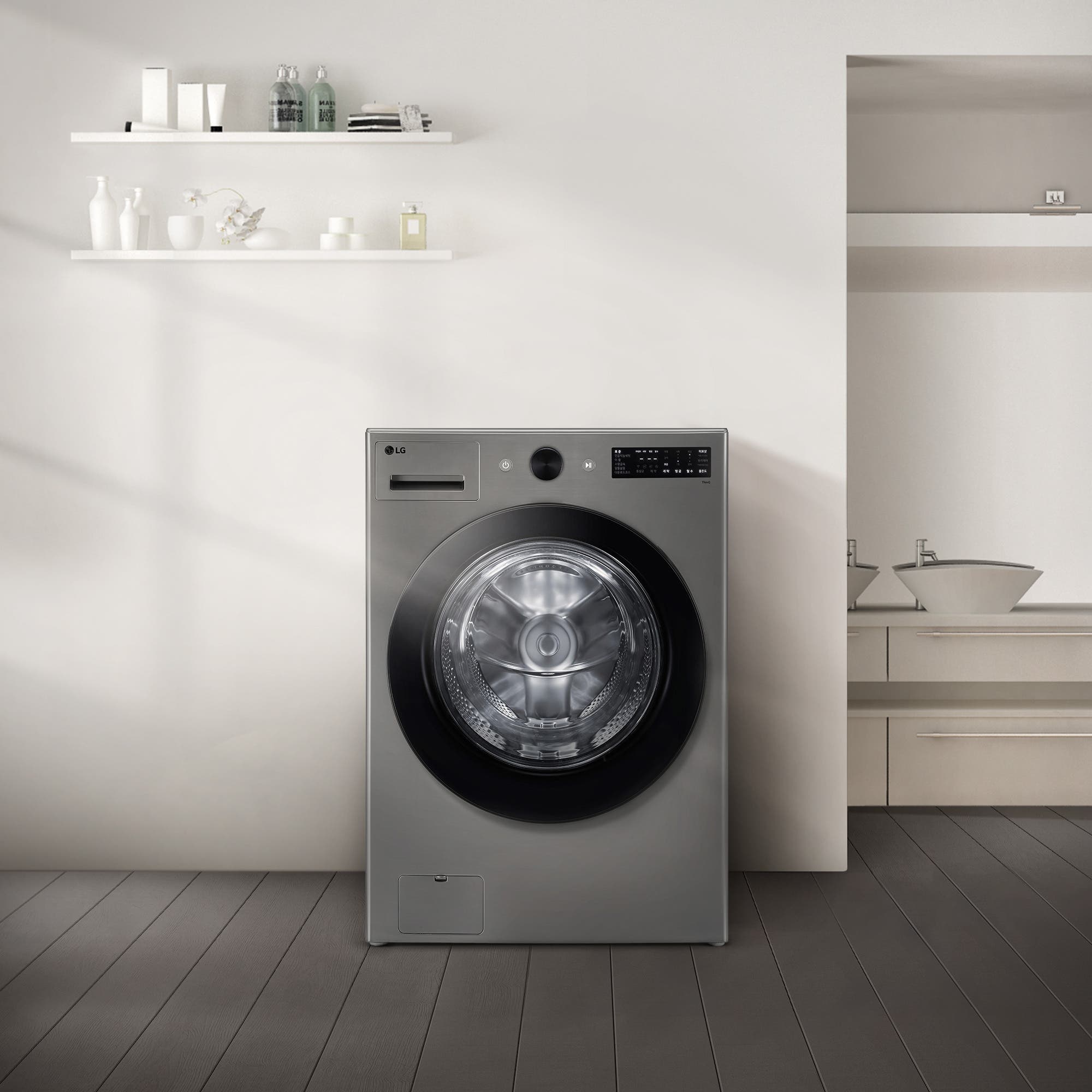 세탁기 LG 트롬 오브제컬렉션 세탁기 (FG19VNR.AKOR2) 줌이미지 1