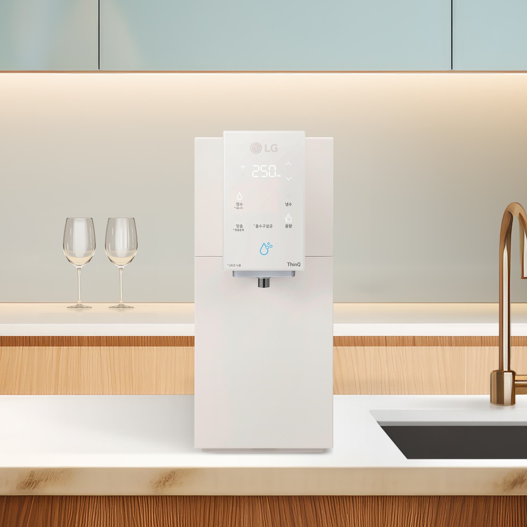 정수기 LG 퓨리케어 오브제컬렉션 정수기(맞춤 출수, 냉정) (WD323ACB.AKOR) 줌이미지 1