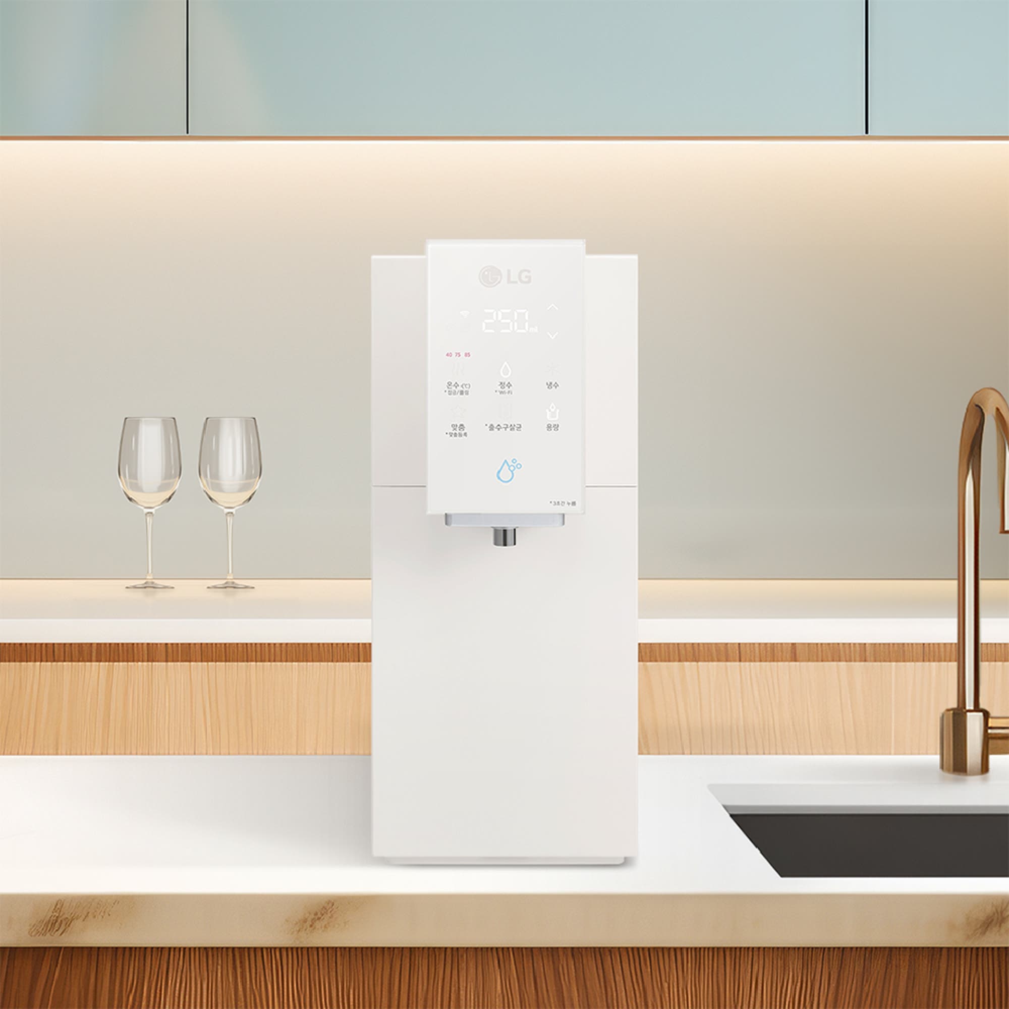 정수기 LG 퓨리케어 오브제컬렉션 정수기(맞춤 출수, 냉온정) (WD523ACB.AKOR) 줌이미지 1