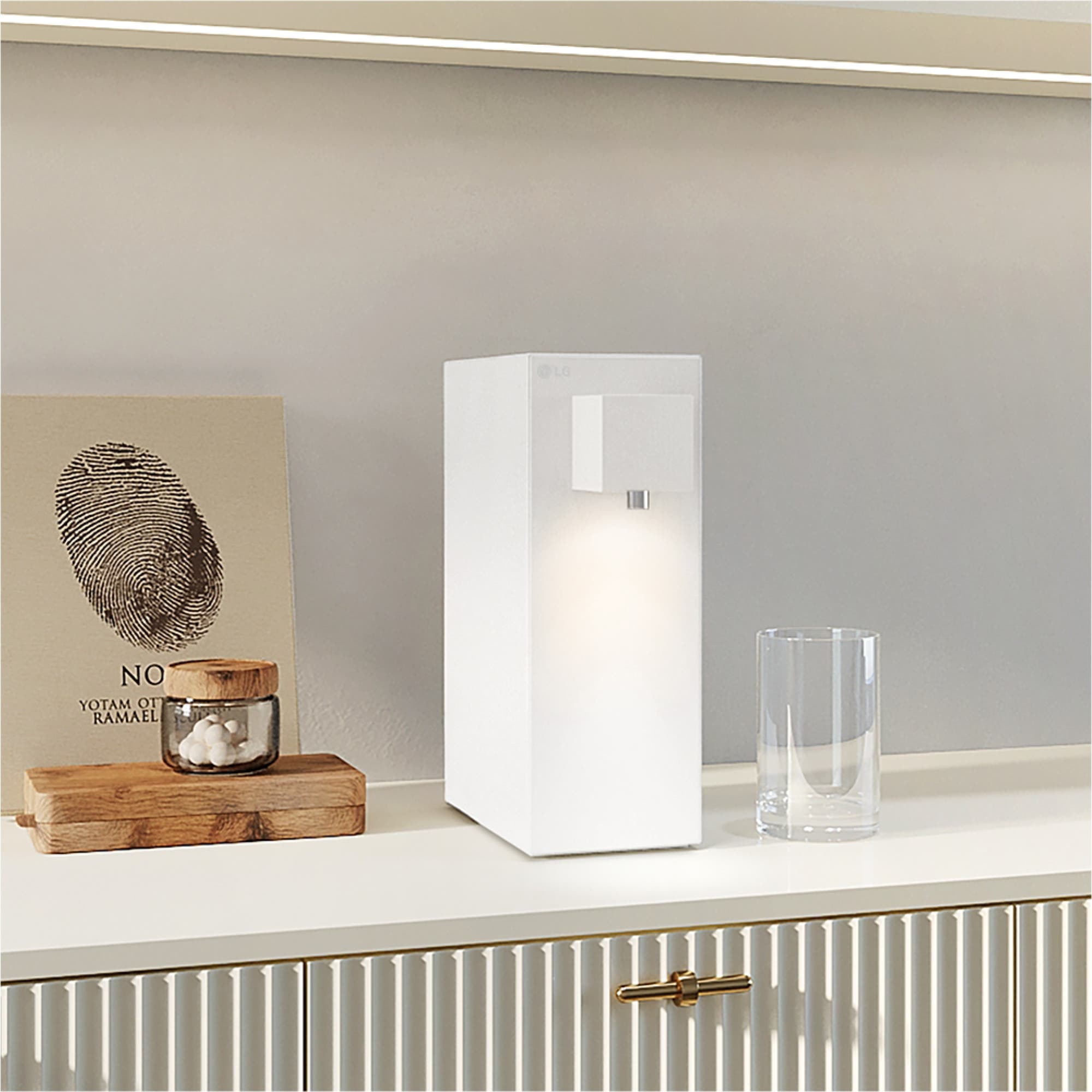 정수기 LG 퓨리케어 오브제컬렉션 정수기(라이트온, 온정) (WD220MHB.AKOR) 줌이미지 1