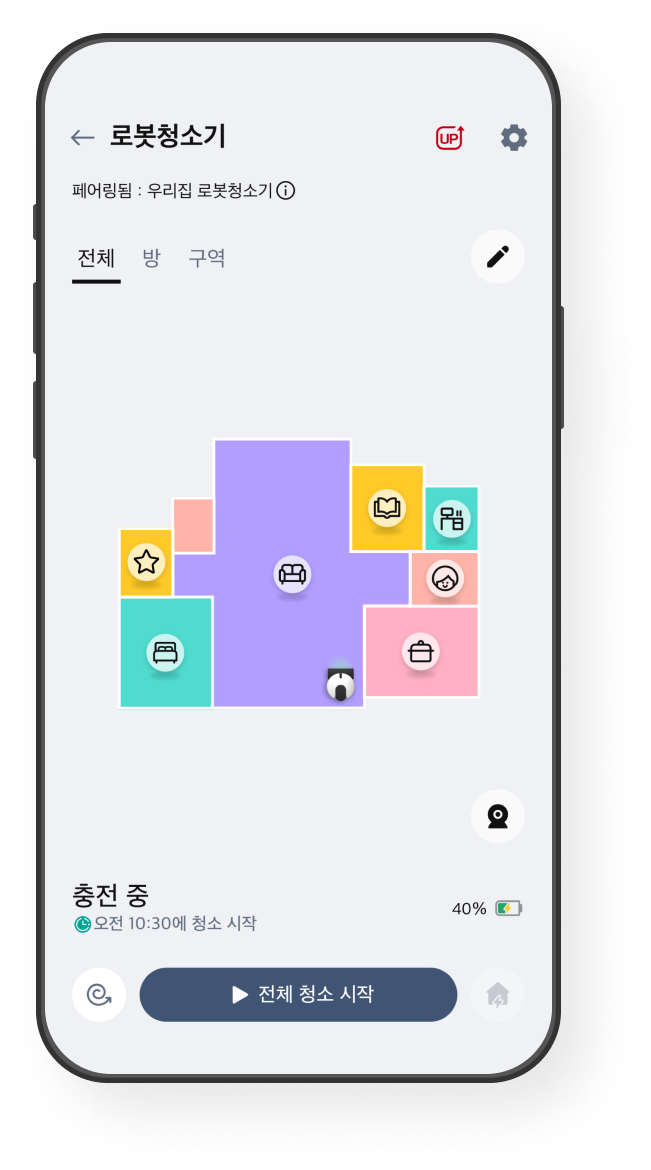 원격제어 화면 예시