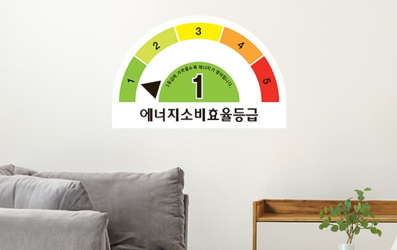 스마트폰 화면에 LG 에어컨 제어 앱이 실행된 모습으로, 왼쪽 화면에서는 희망 온도 25.0도 설정, 바람 세기 및 방향 조절, 예약, 열대야/취침 기능, 에너지 절약 모드 등의 조작 옵션이 보입니다. 오른쪽 화면에서는 ‘스마트 절전’ 기능이 확대되어 표시되며, ‘파워 절전’과 일반 ‘절전’ 중 선택할 수 있는 메뉴가 나타나 절전 운전 방식 설정이 가능함을 보여줍니다.