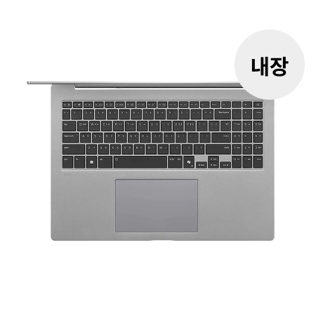 노트북 LG 그램 Pro AI Copilot+ (16Z95U-GU7BK) 제품을 위에서 바라본 이미지
